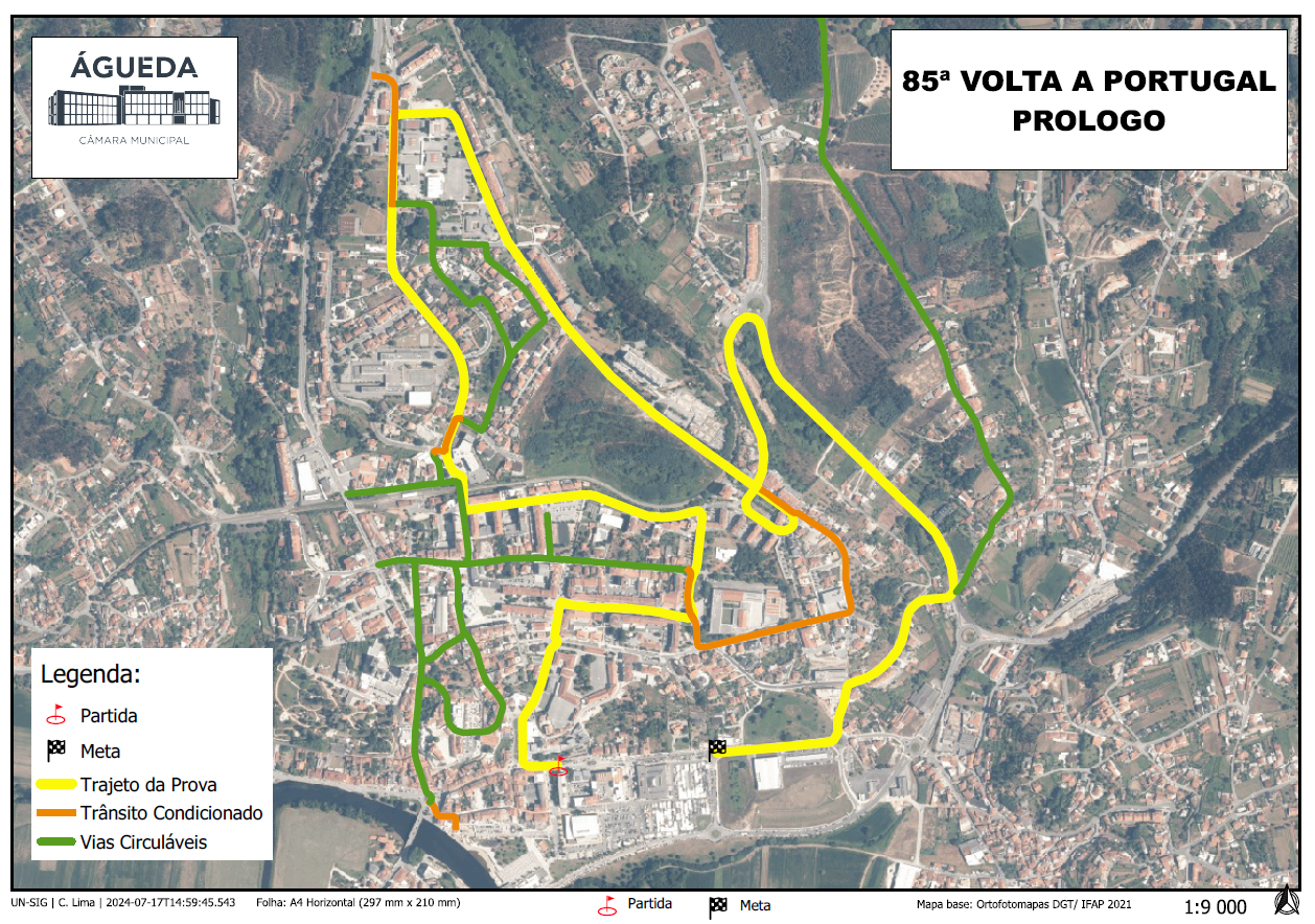 Mapa - Pr&oacute;logo Volta a Portugal
