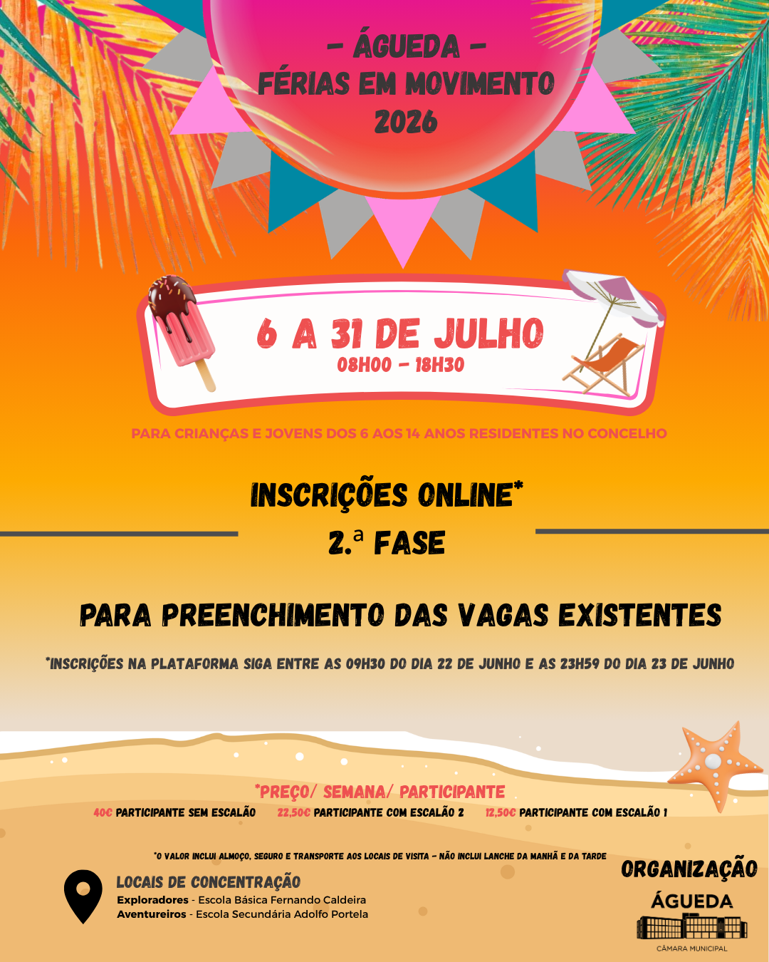 Cartaz F&eacute;rias em movimento 2026