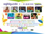 Cartaz de programação do AgitÁgueda, de 4 a 26 de julho de 2026, com entrada livre. Mais informações abaixo.