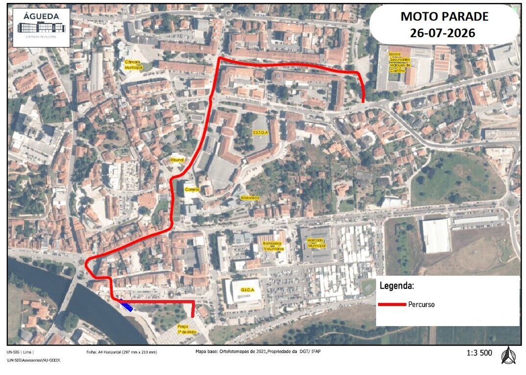 Mapa - Moto Parade